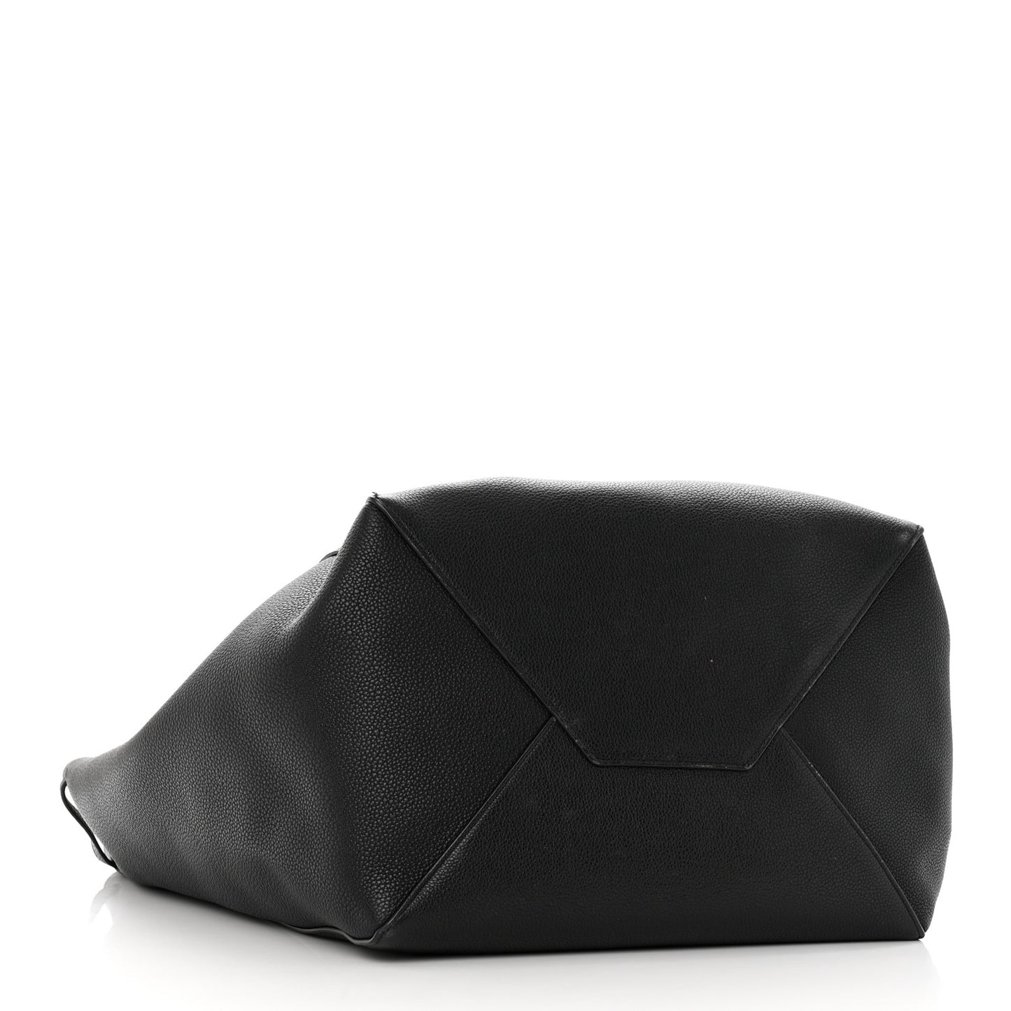 Soft Grained Calfskin Medium Belt Cabas Phantom Black