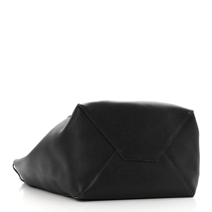 Celine Soft Grained Calfskin Medium Belt Cabas Phantom Black 4 of 18
