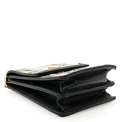 Christian Dior Lambskin Studded Vertical Diorama Black 4 of 10