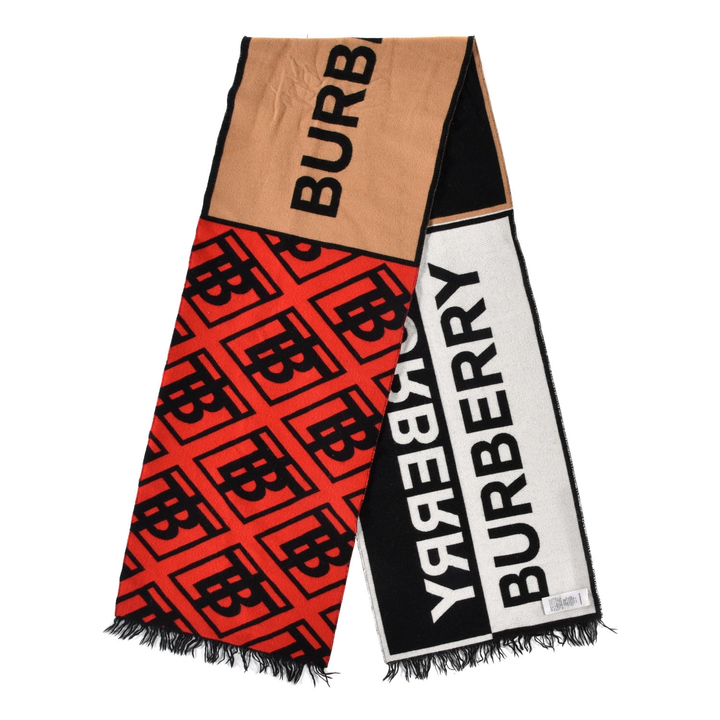 Wool Silk Kingdom Logo Football Scarf Black