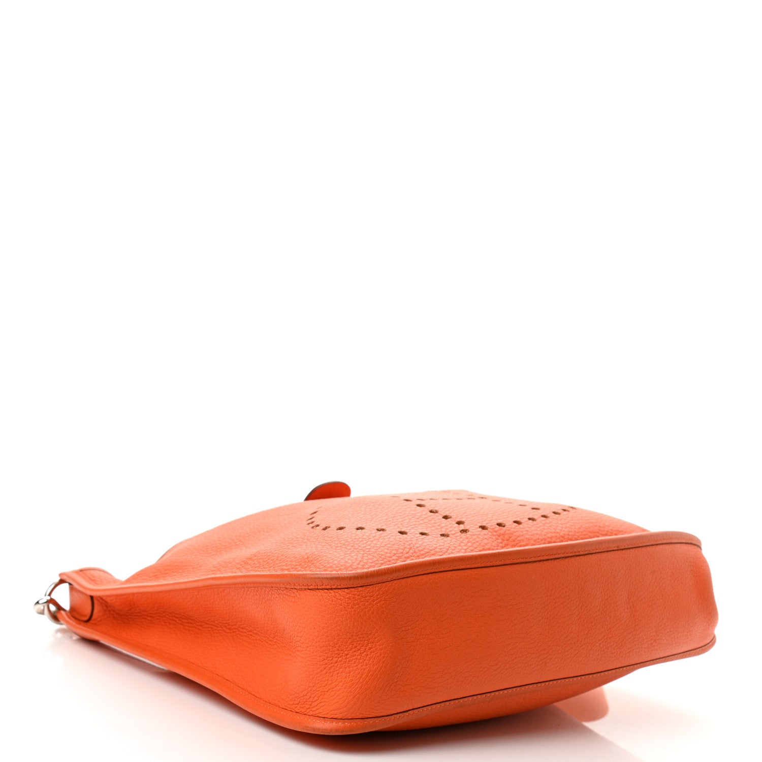 Hermes Taurillon Clemence Evelyne GM Orange 3 of 11