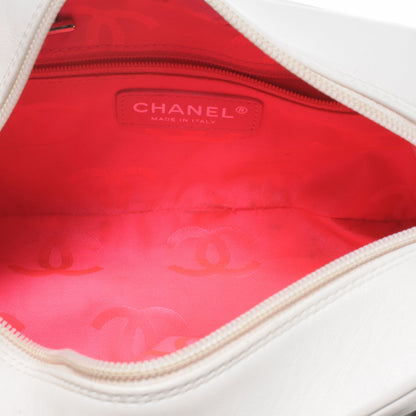 Chanel Calfskin Quilted Small Cambon Bowler White Black 5 of 7