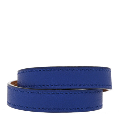 Hermes Swift Kelly Double Tour Bracelet T2 Bleu Electrique 3 of 6