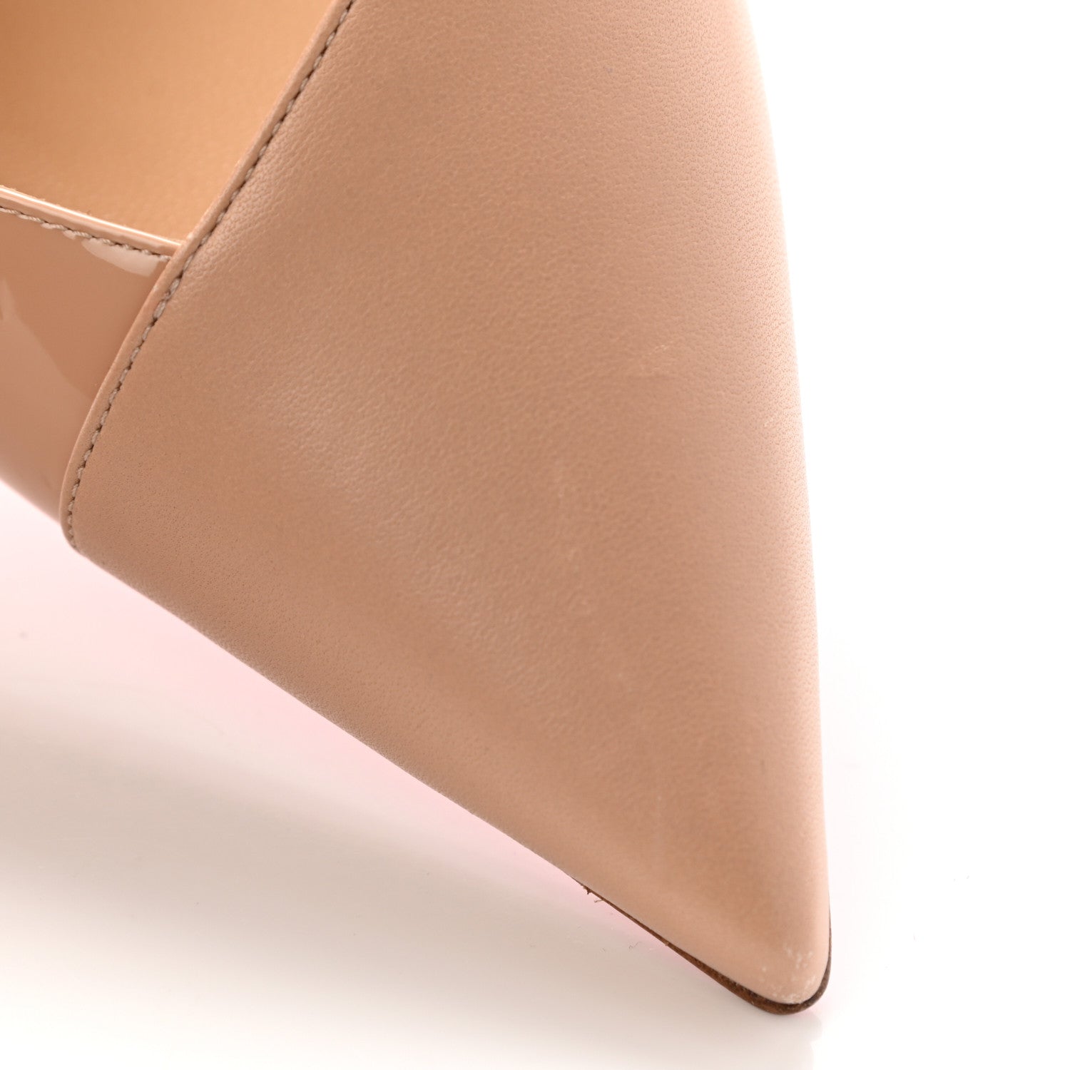 Christian Louboutin Nappa Patent Platina 85 Pumps 41 Nude 10 of 13