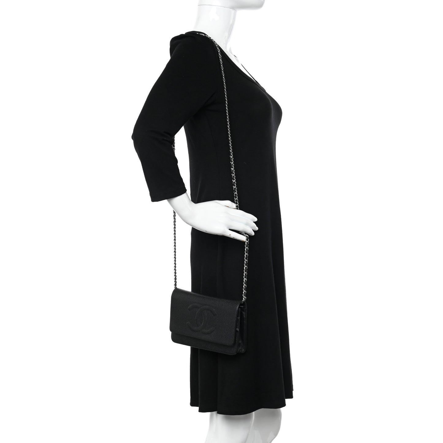 Caviar Timeless CC Wallet on Chain WOC Black