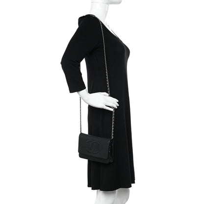 Chanel Caviar Timeless CC Wallet on Chain WOC Black 2 of 17