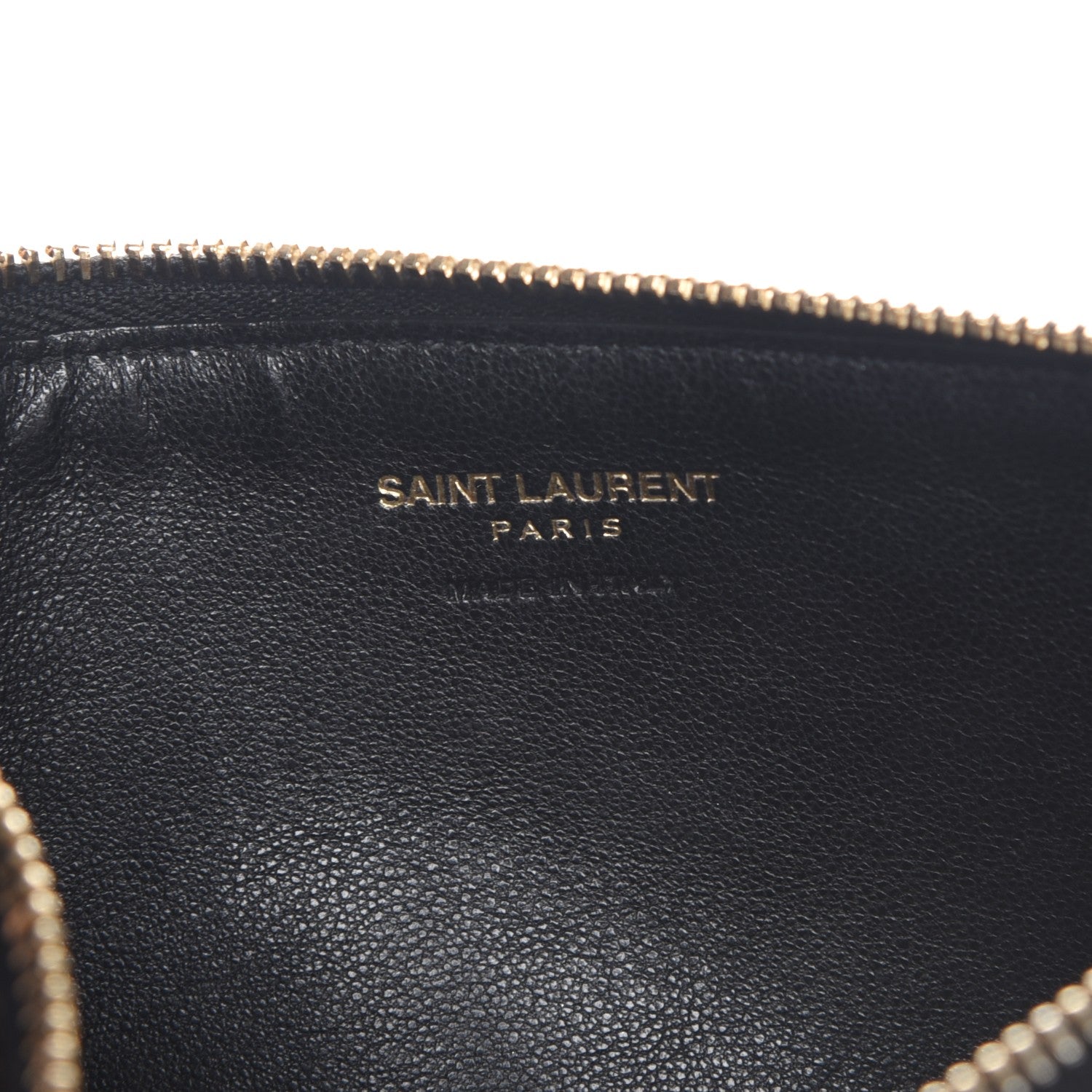 Saint Laurent Classic Toile Monogram 4 Fragments Zip Pouch Black 6 of 8