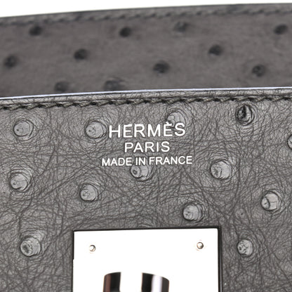 Hermes Ostrich Birkin 30 Graphite 6 of 10
