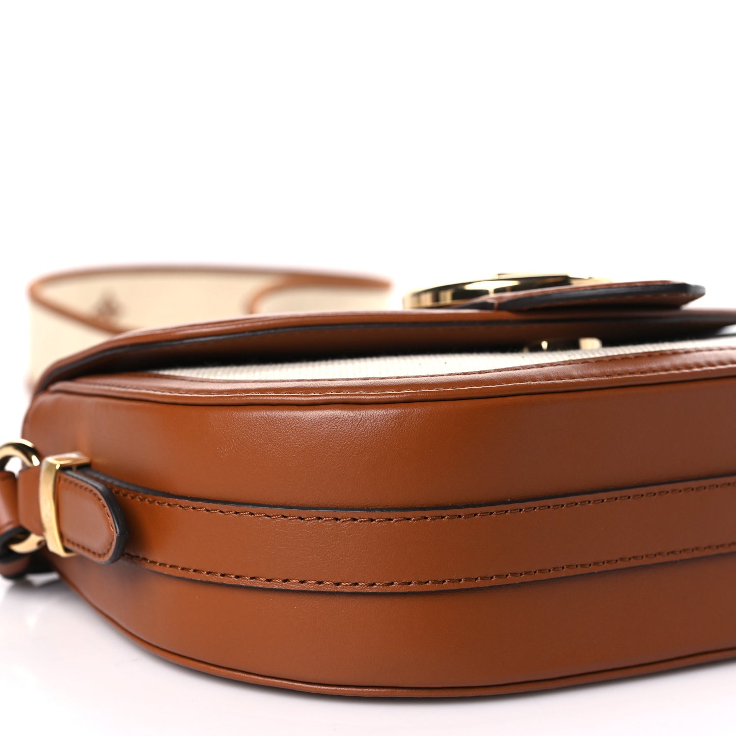Canvas Smooth Calfskin LV Pont 9 Soft MM Caramel Brown