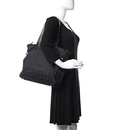 Chanel Nylon Large Travel Tote Black 2 of 13
