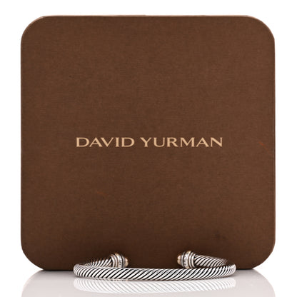 David Yurman Sterling Silver 14K Yellow Gold 5mm Cable Classics Dome Bracelet 4 of 4