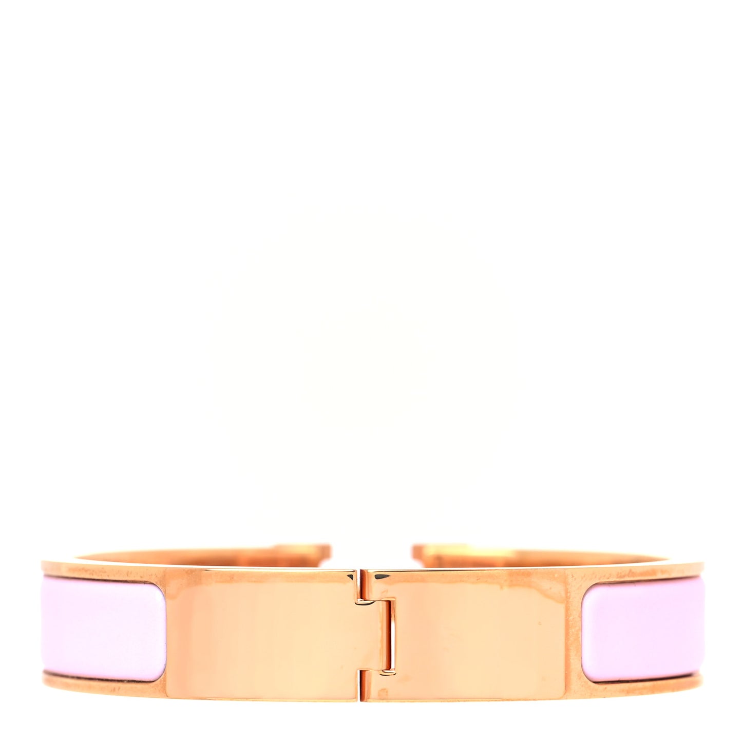 Enamel Narrow Clic Clac H Bracelet PM Sugar Pink
