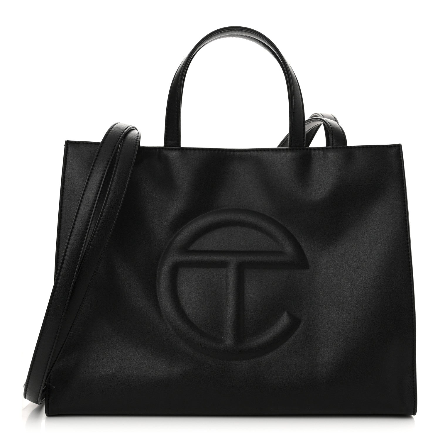 Telfar Vegan Leather Medium Shopping Bag Black 1 of 14