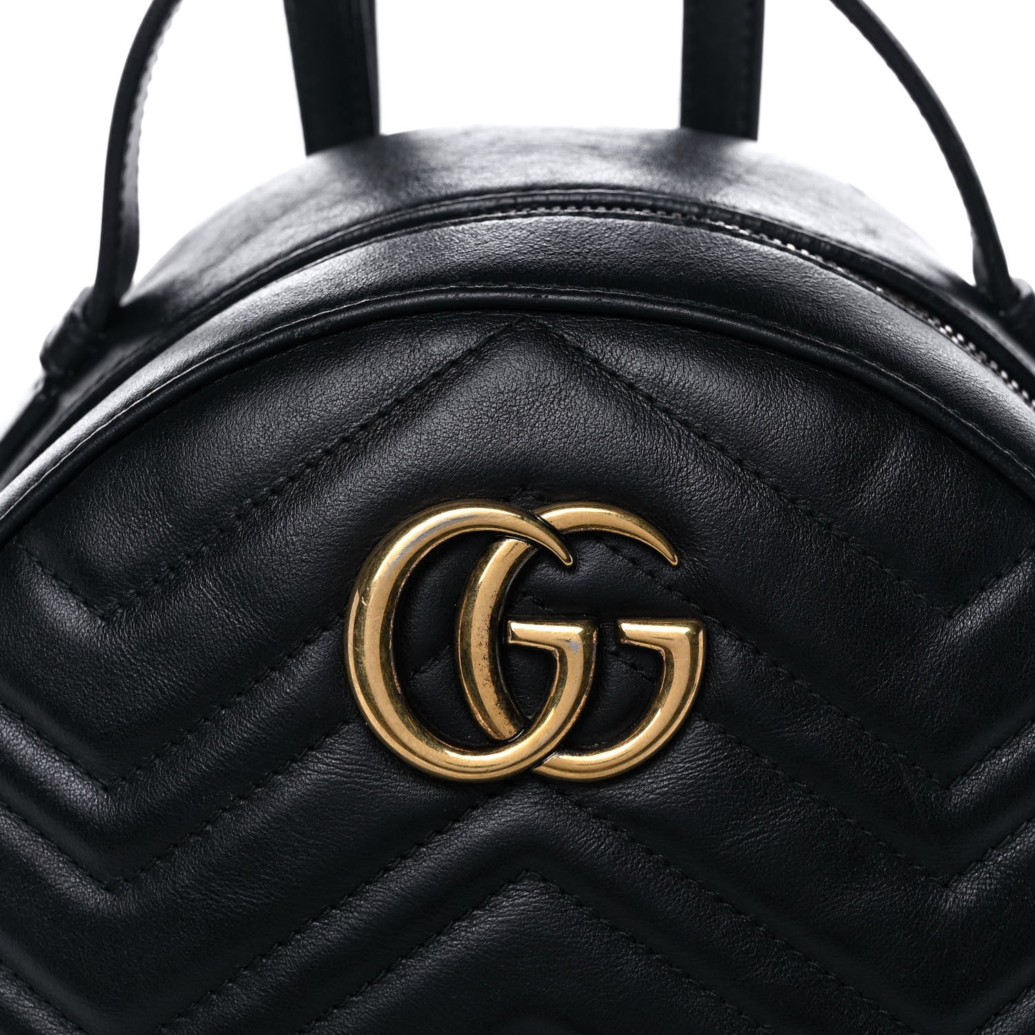 Gucci Calfskin Matelasse GG Marmont Backpack Black 9 of 19