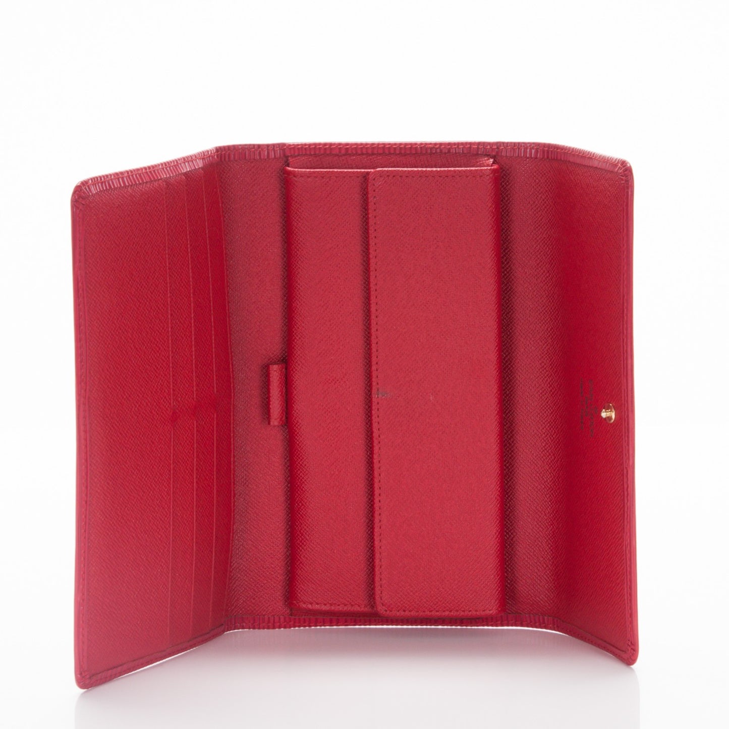 Epi Porte Tresor International Wallet Castillan Red