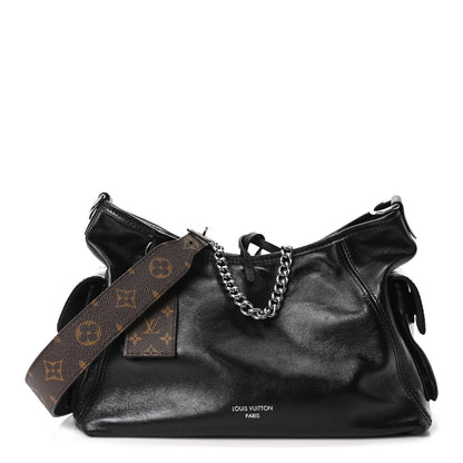 Louis Vuitton Lambskin CarryAll Cargo Vibe PM Black 1 of 17
