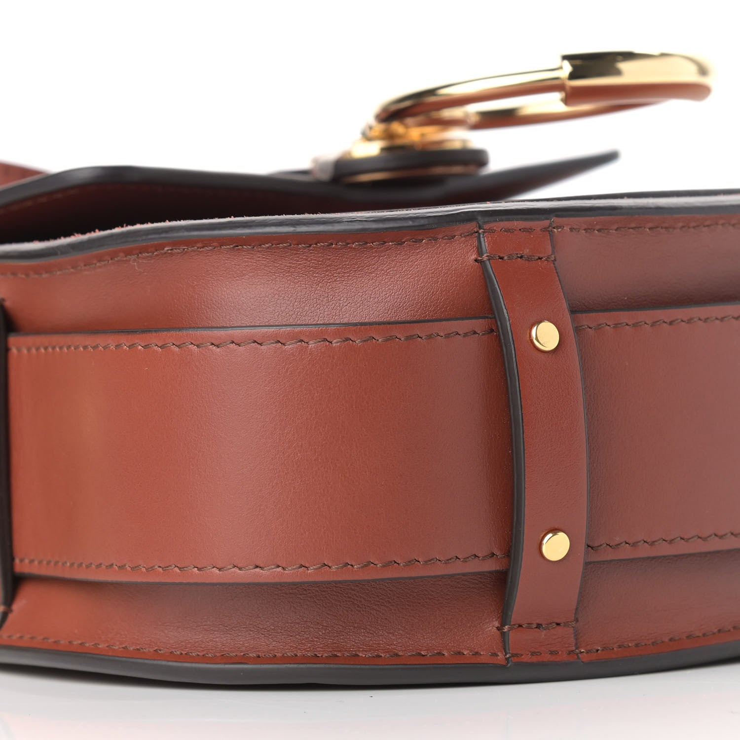 Chloe Calfskin Small Tess Bag Sepia Brown 8 of 9