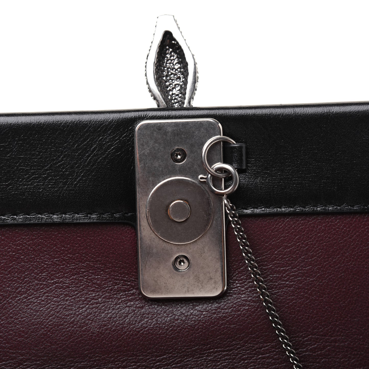 Calfskin Crystal Encrusted Snake Maison Small Crossbody Black