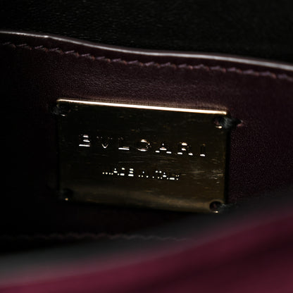 Bulgari Velvet Quilted Serpenti Forever Shoulder Bag Plum 6 of 9