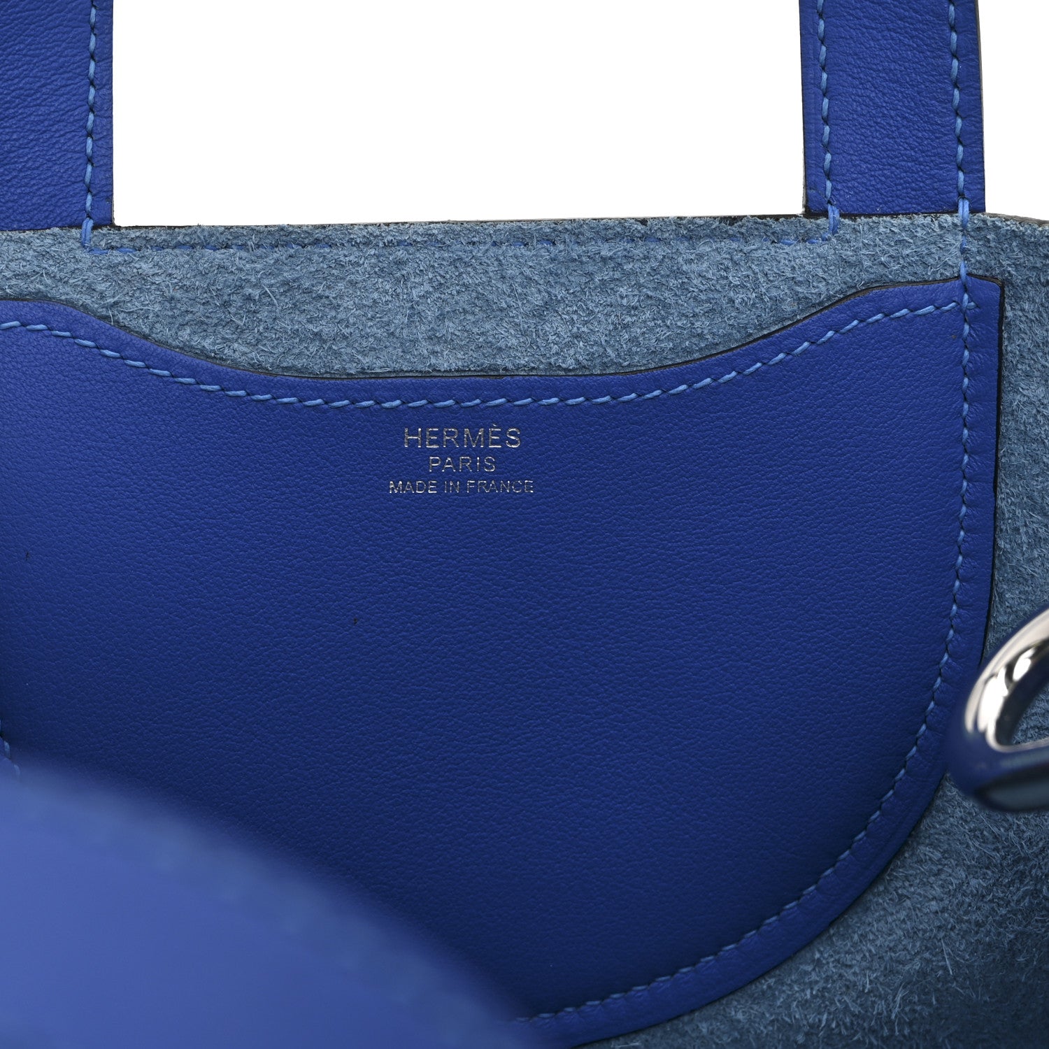 Hermes Taurillon Clemence Swift In-The-Loop 18 Bag Bleu Royal 6 of 10
