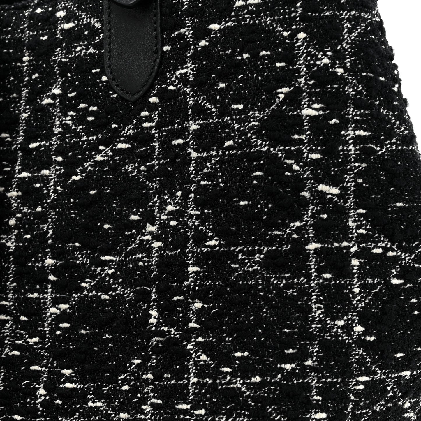 Tweed Cannage Large Toujours Black White