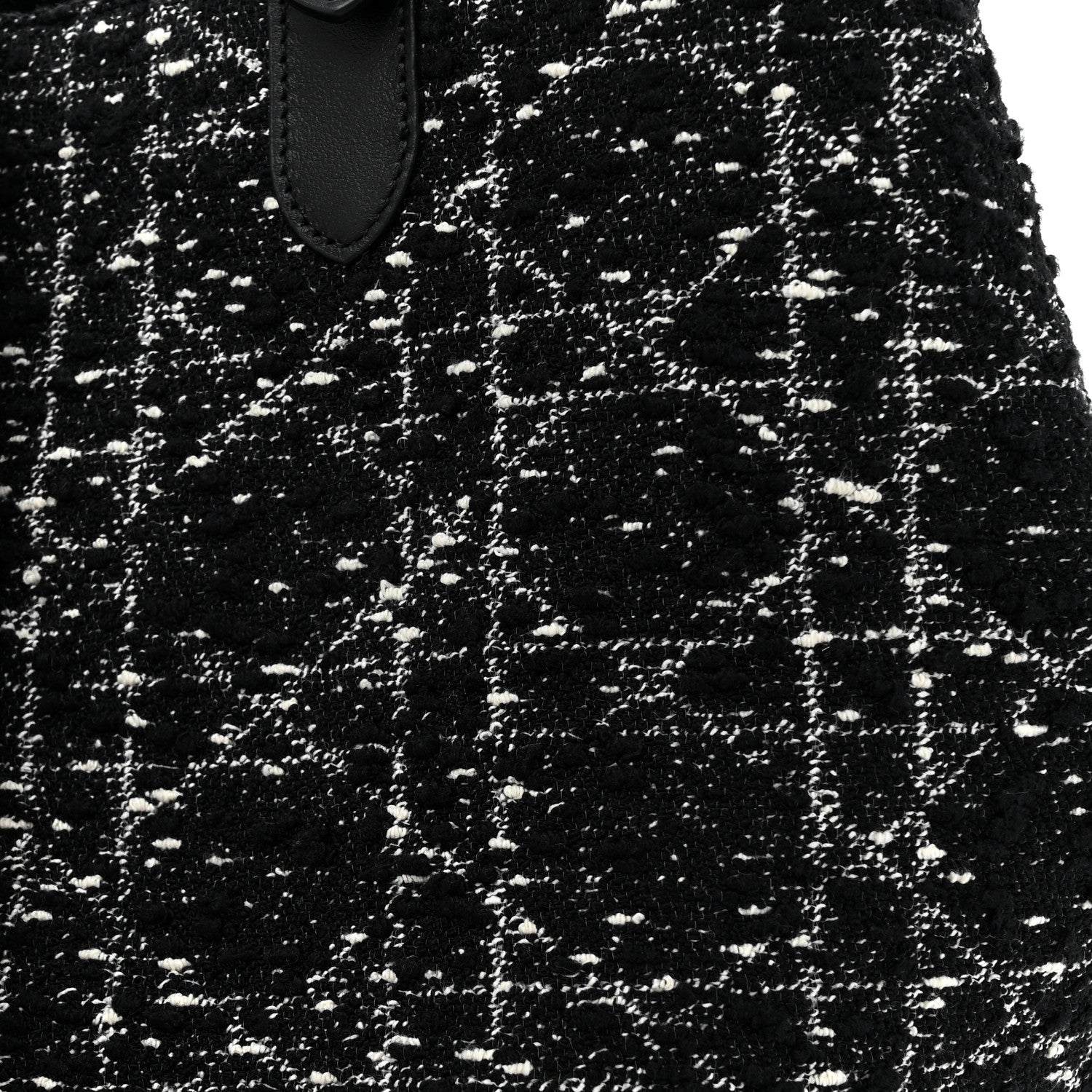 Christian Dior Tweed Cannage Large Toujours Black White 9 of 15