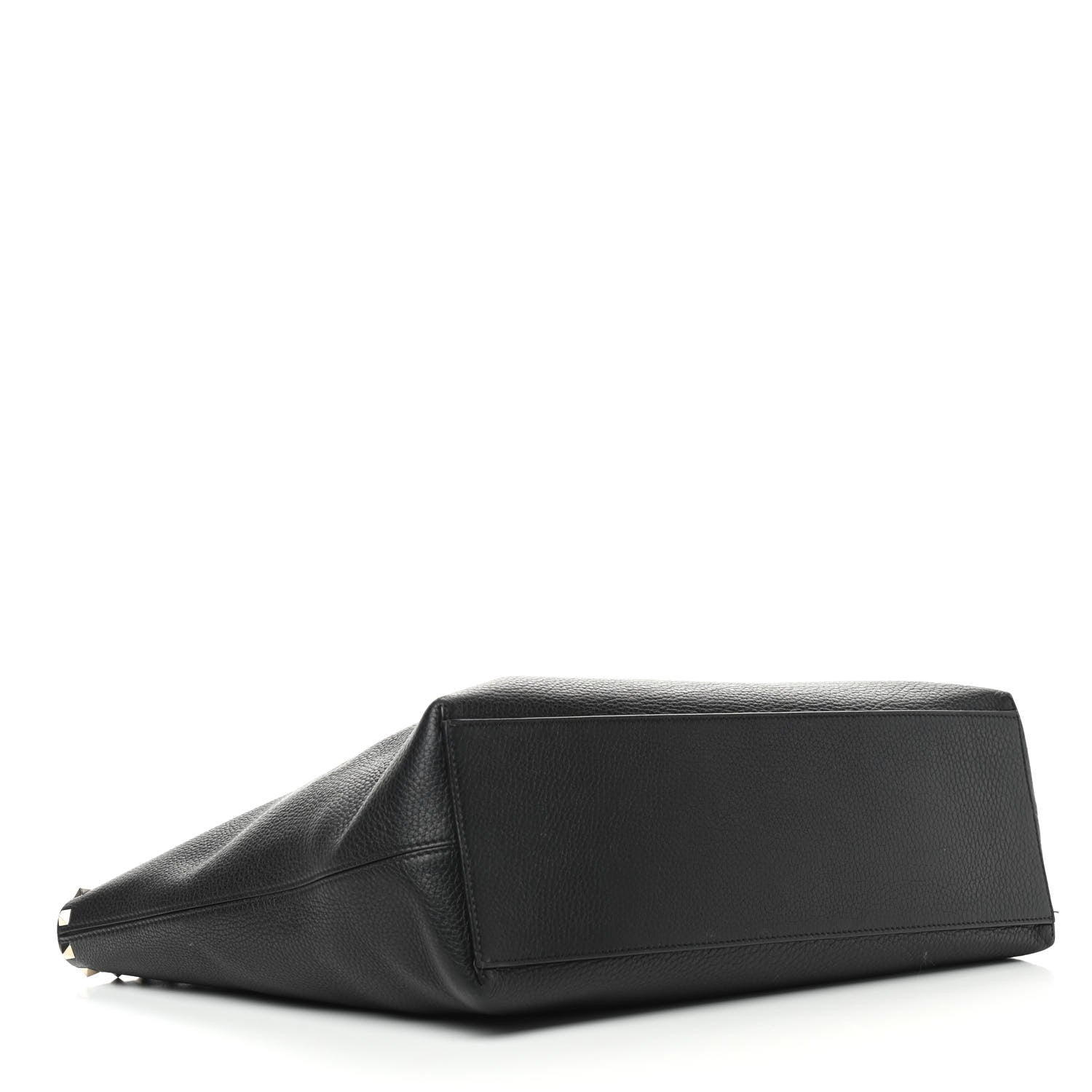 Valentino Garavani Grained Calfskin Rockstud Shoulder Tote Black 4 of 12
