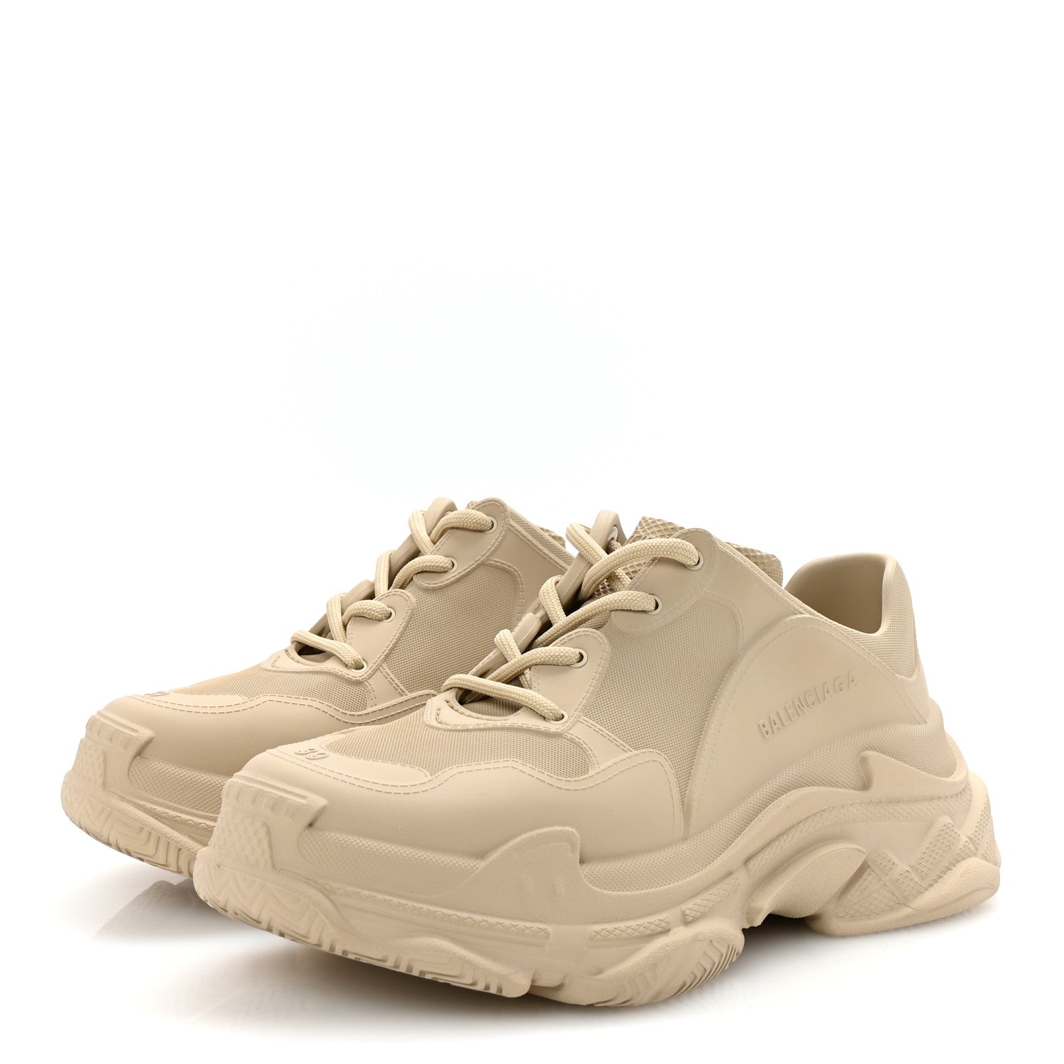 Balenciaga EVA Molded Womens Triple S Sneakers 39 Taupe 4 of 10
