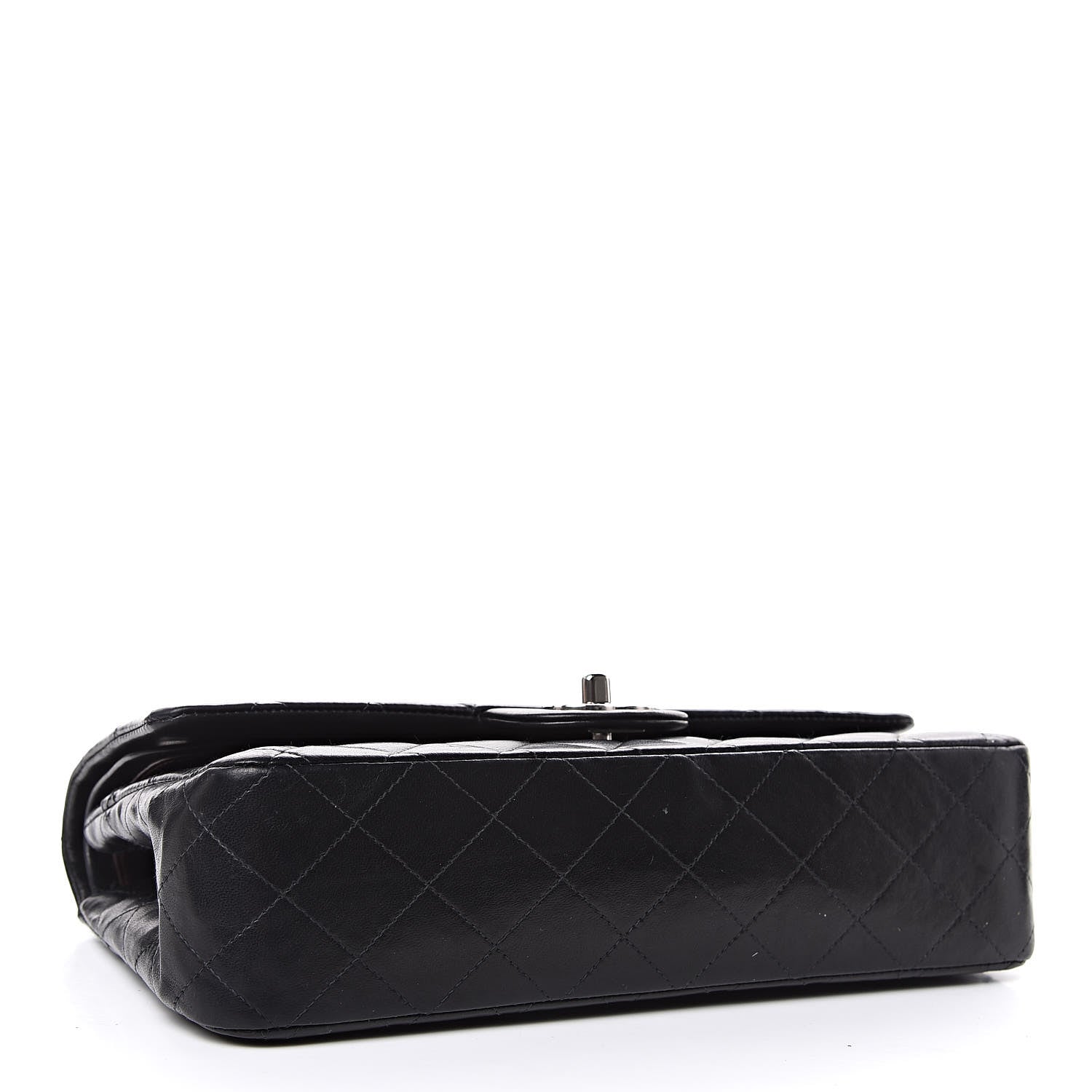 Chanel Lambskin Quilted Medium Double Flap Black 4 of 16
