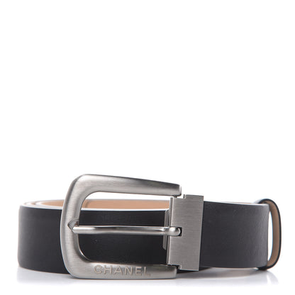 Chanel Calfskin Belt 95 38 Black 1 of 6