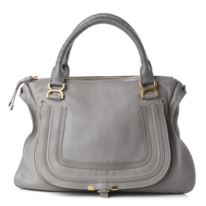 Chloe Calfskin Large Marcie Satchel Cashmere Grey 1 of 13
