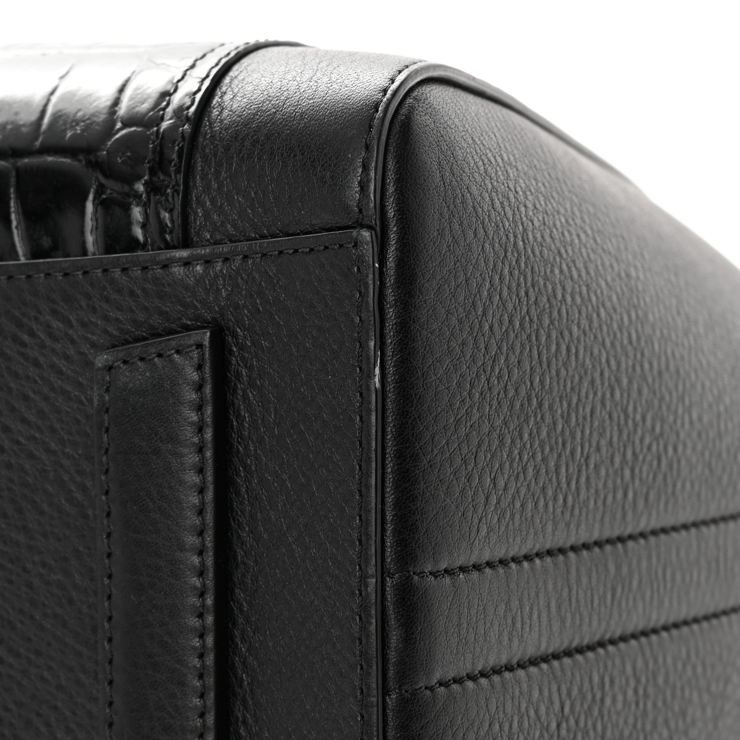 Givenchy Calfskin Crocodile Embossed Medium Antigona Black 11 of 16