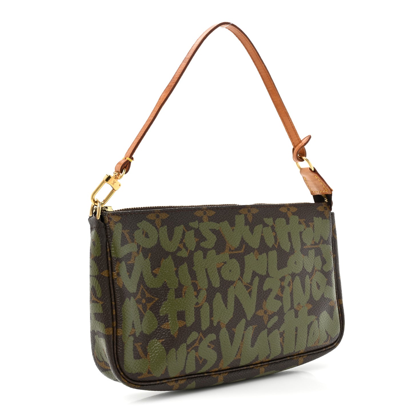 Monogram Graffiti Pochette Accessories Kaki