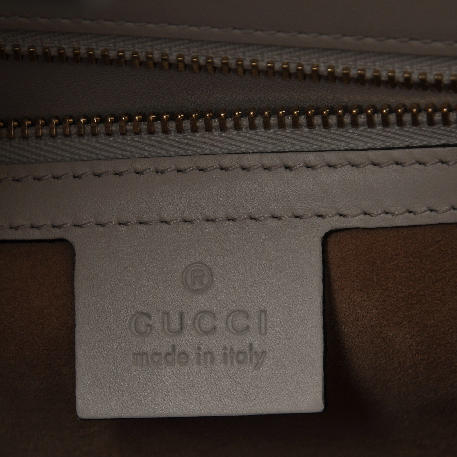 Gucci Calfskin Small Sylvie Shoulder Bag Off White 6 of 7