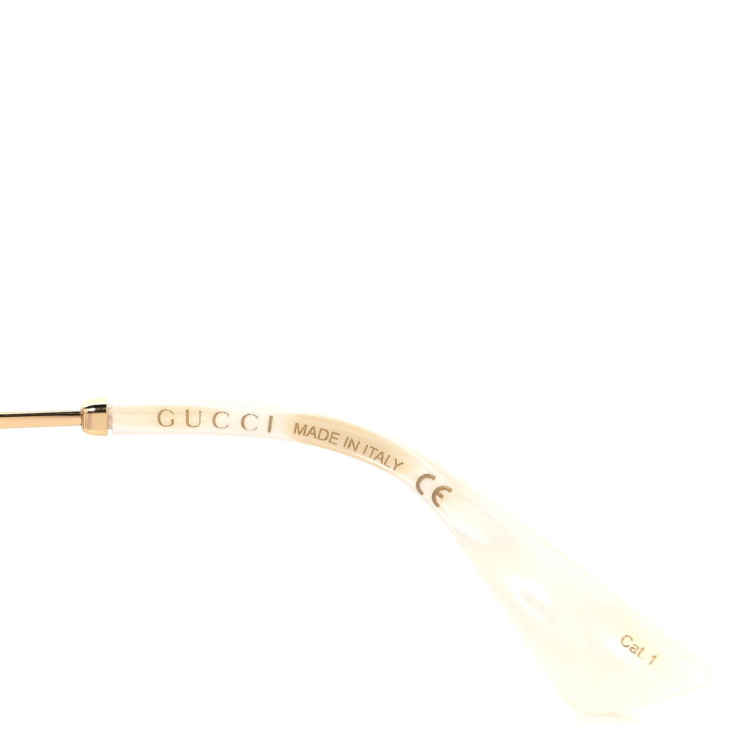 Gucci Metal Crystal Heart Frame Sunglasses GG0897S Pink Gold 7 of 8