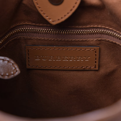 Burberry Haymarket Check Small Northfield Tote Camel 8 of 9