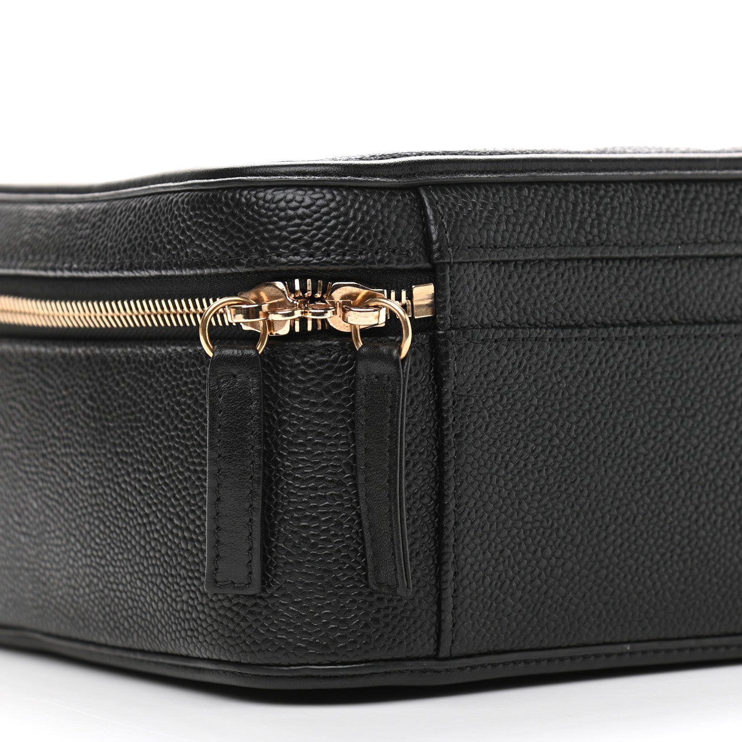 Chanel Caviar Quilted Large CC Filigree Vanity Case Black 10 of 11