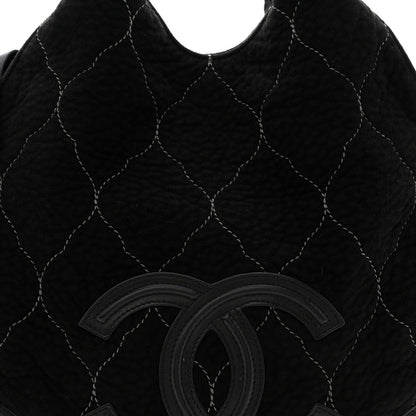 Chanel Microsuede Quilted Rodeo Drive Hobo Black 15 of 21