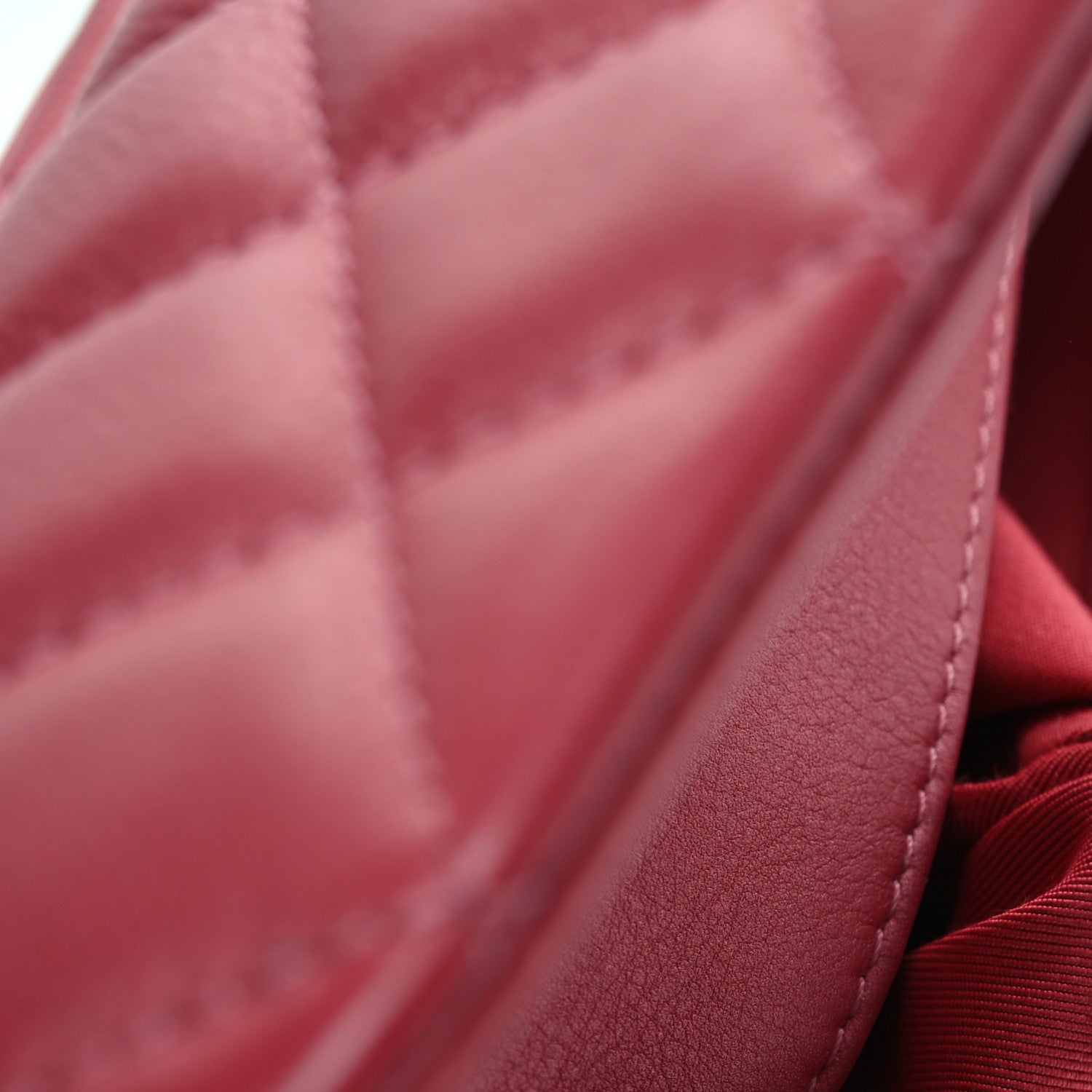 Chanel Metallic Calfskin Quilted Top Handle Flap Dark Pink 7 of 13