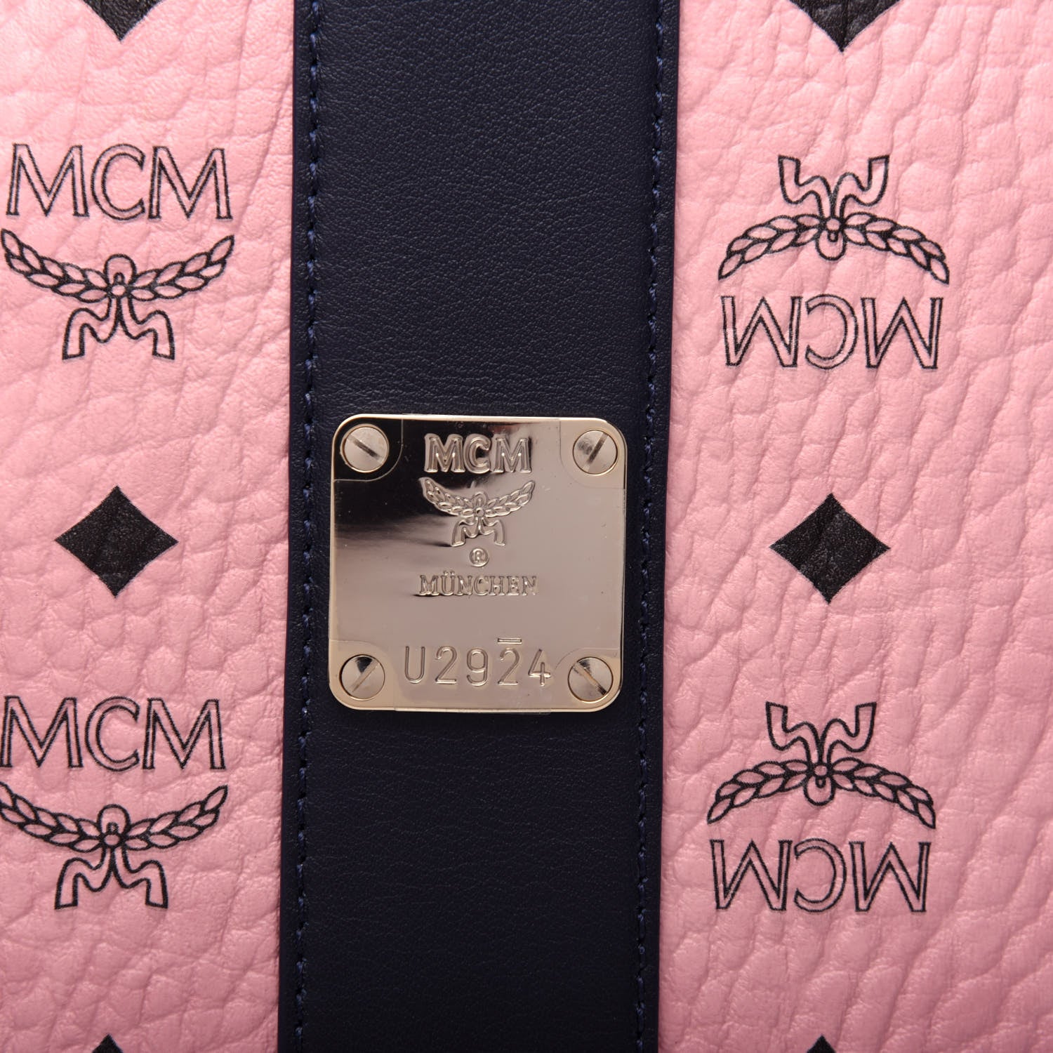 MCM Visetos Medium Liz Reversible Shopper Tote Soft Pink 9 of 9