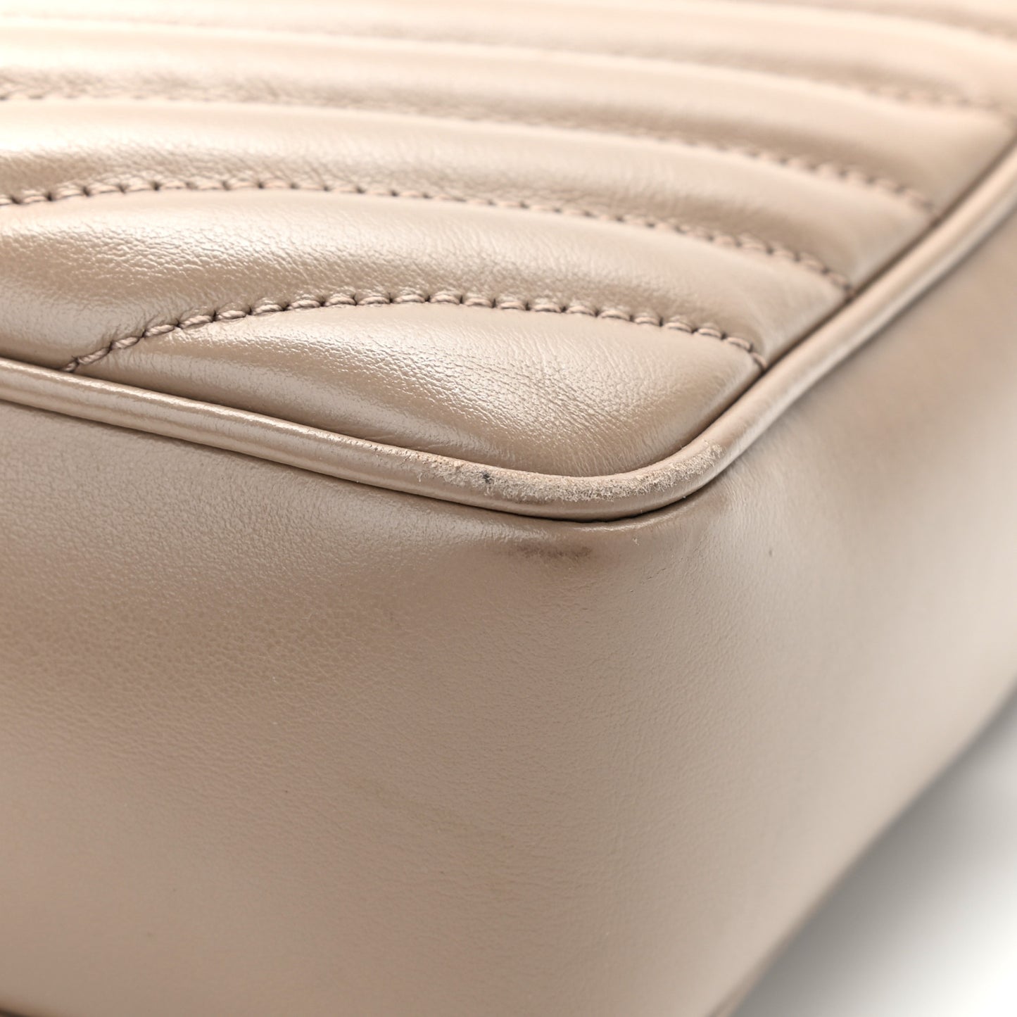 Calfskin Matelasse Monogram Lou Camera Bag Dusty Grey