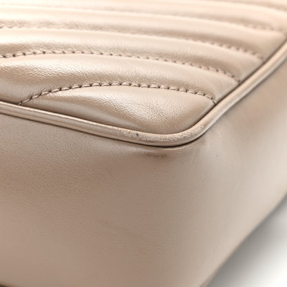 Saint Laurent Calfskin Matelasse Monogram Lou Camera Bag Dusty Grey 13 of 14