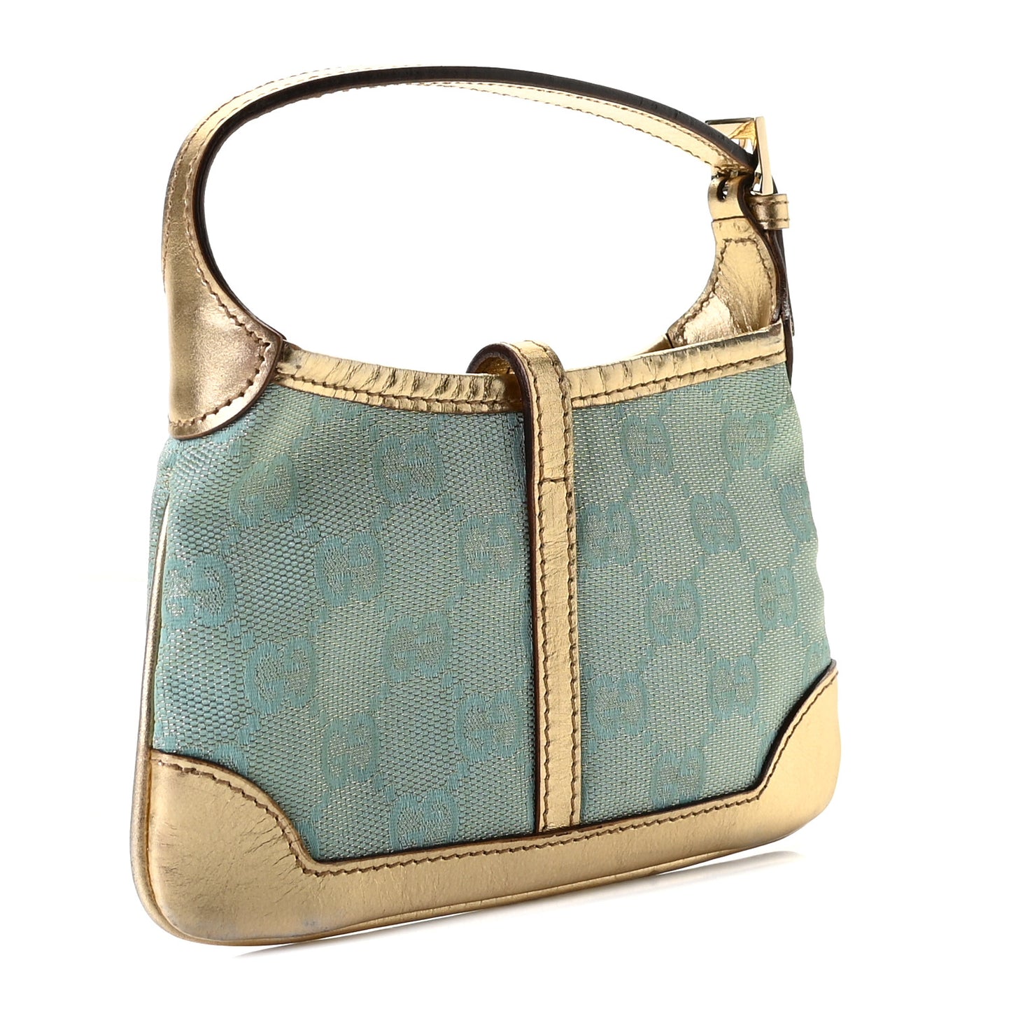 Denim Monogram Pochette Gold