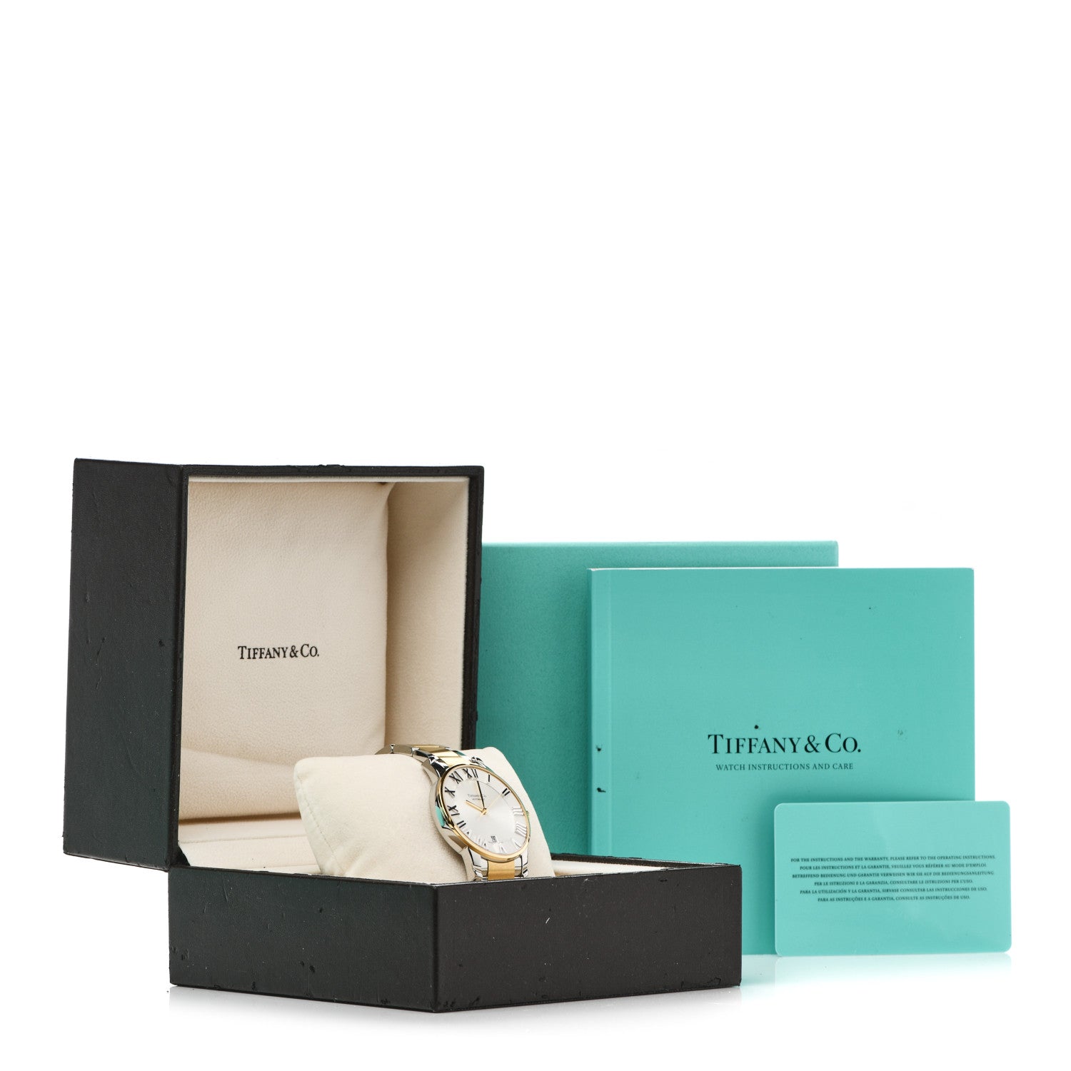 Tiffany Stainless Steel 18K Yellow Gold 37mm Atlas 3-Hand Automatic Watch 5 of 5