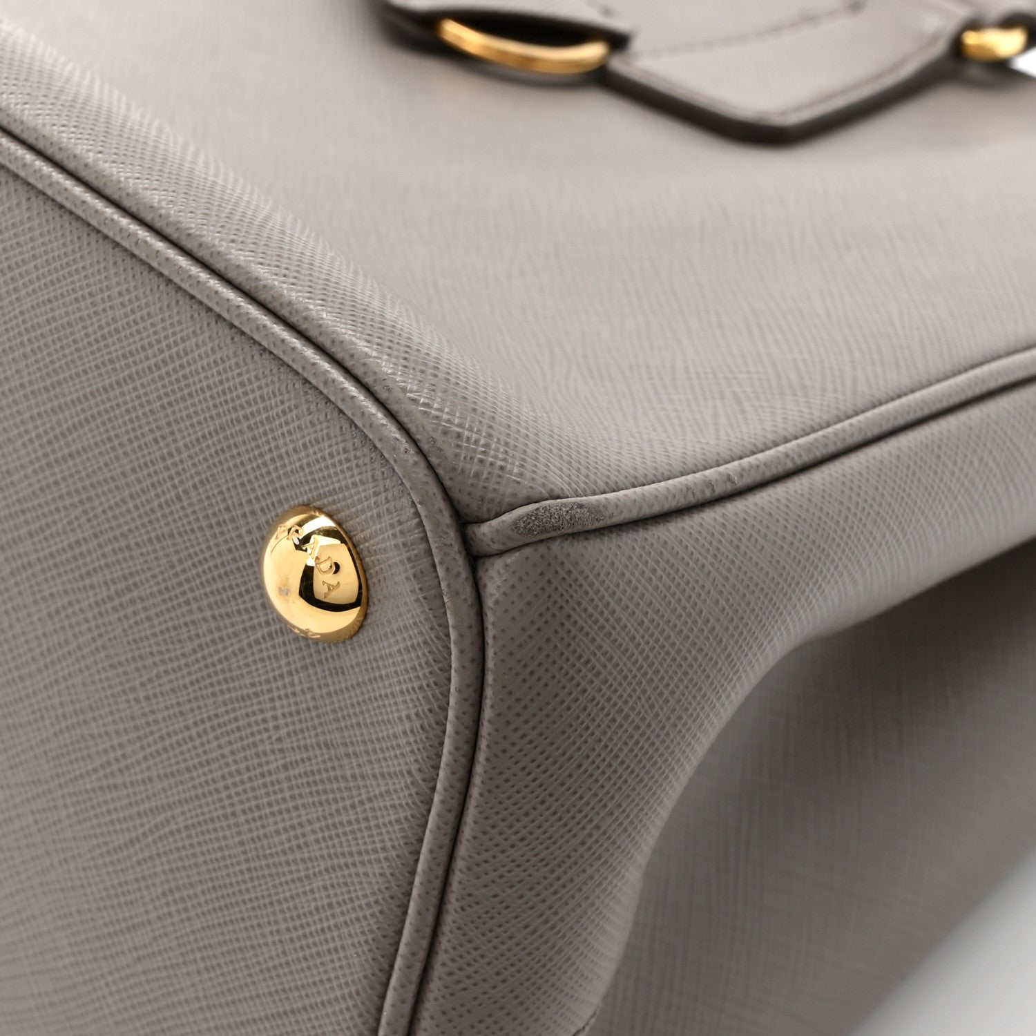 Prada Saffiano Medium Galleria Double Zip Tote  Argilla 17 of 18