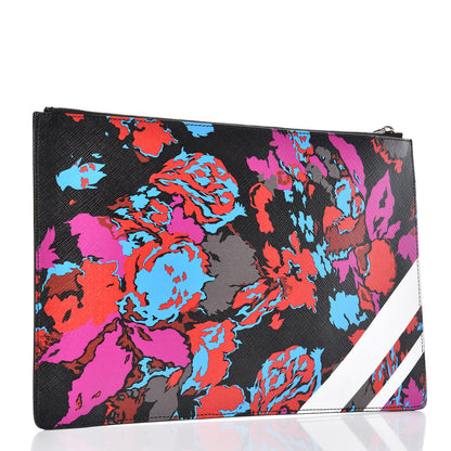 Givenchy Coated Canvas Floral Print Zip Pouch Multicolor 3 of 8