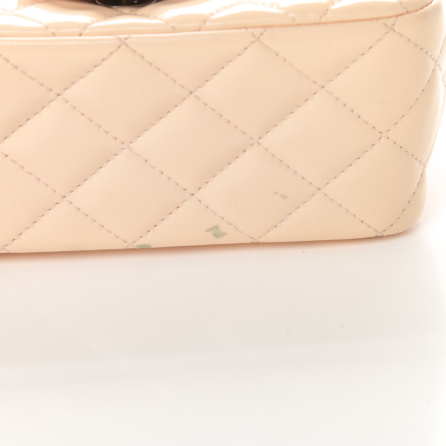 Chanel Patent Quilted Mini Square Flap Light Pink 11 of 14