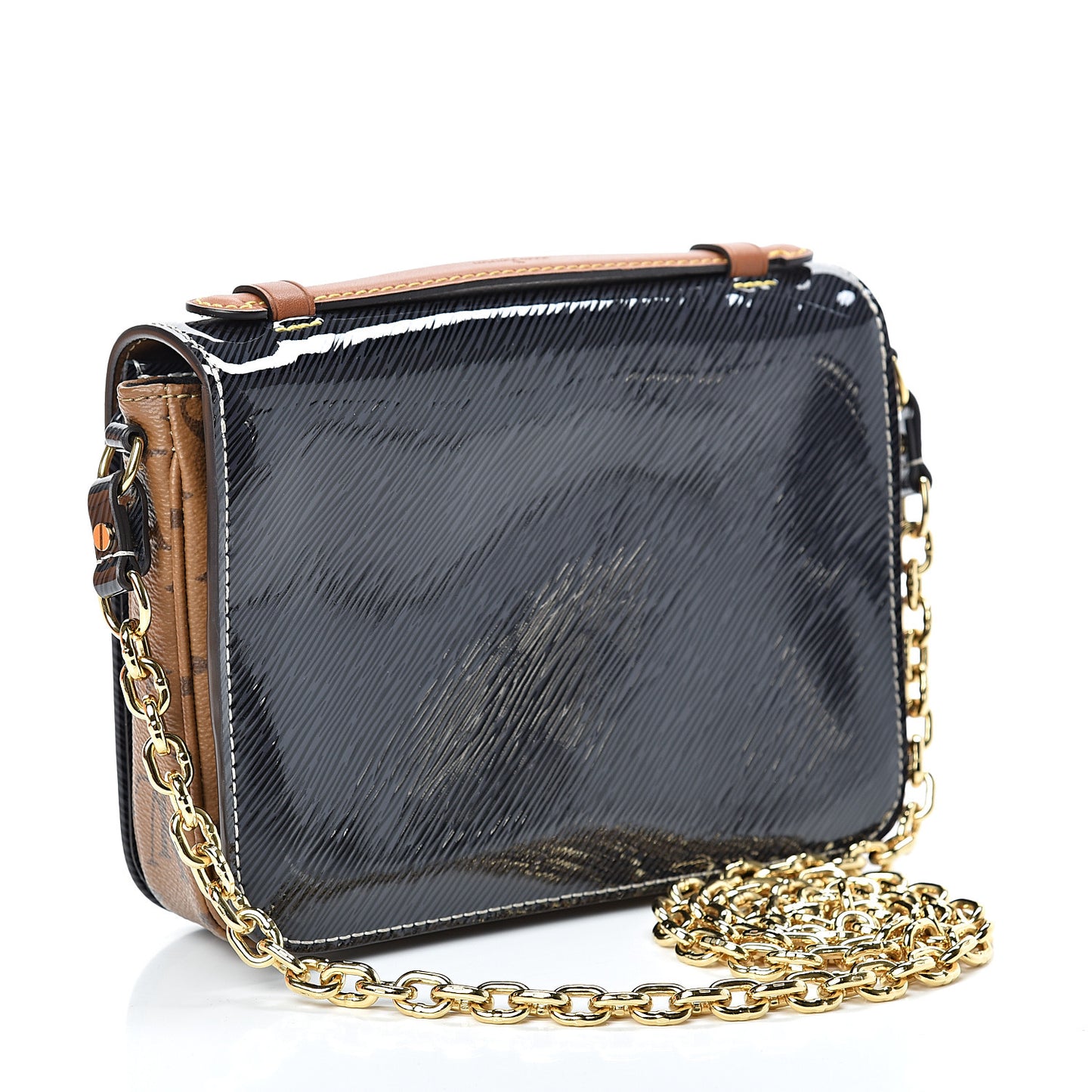 Shiny Epi Reverse Monogram Pochette Metis Mini Marine
