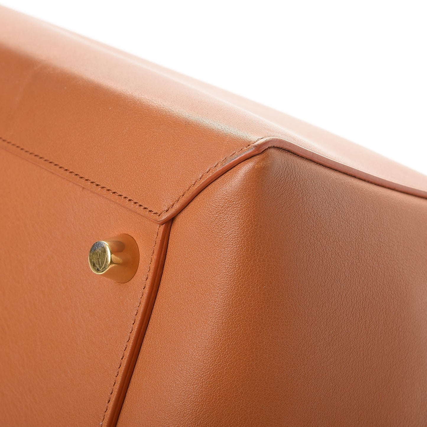 Smooth Calfskin Large Bi-Color Belt Bag Light Copper