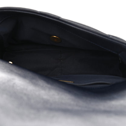 Chanel Lambskin Quilted Medium Chanel 19 Flap Navy Blue 5 of 11